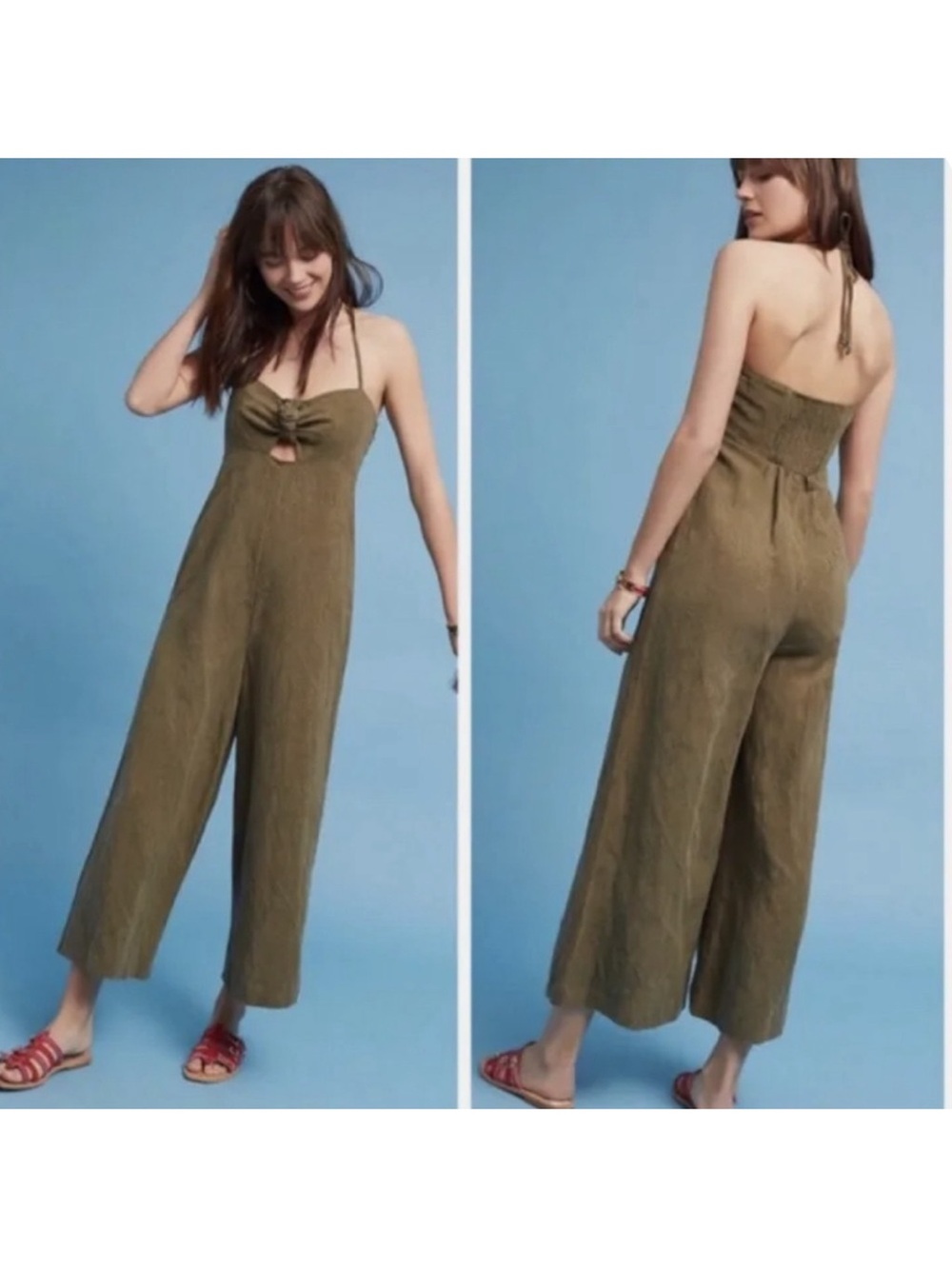 Anthropologie Elevenses Tropicale Jumpsuit Size 4